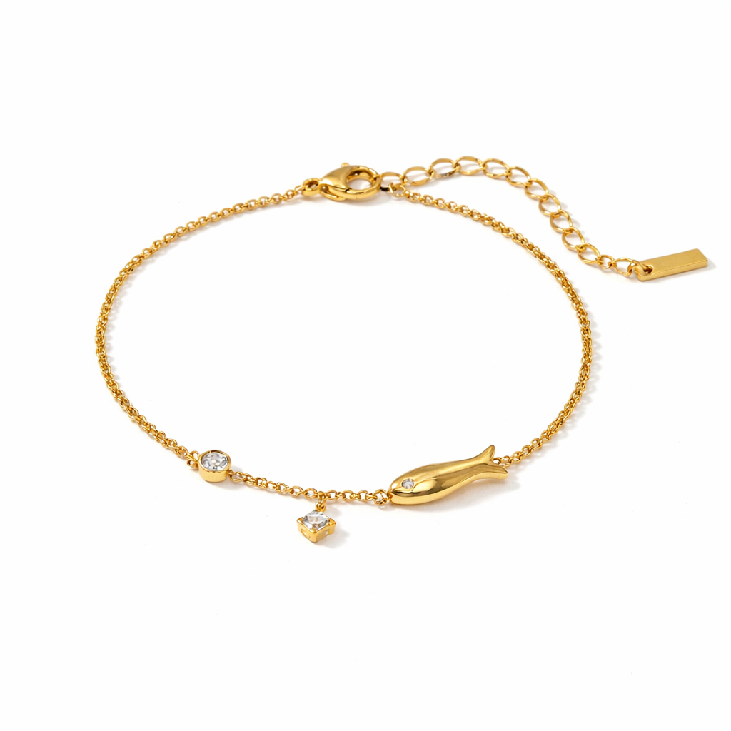 Ocean Diamanté Charm Bracelet