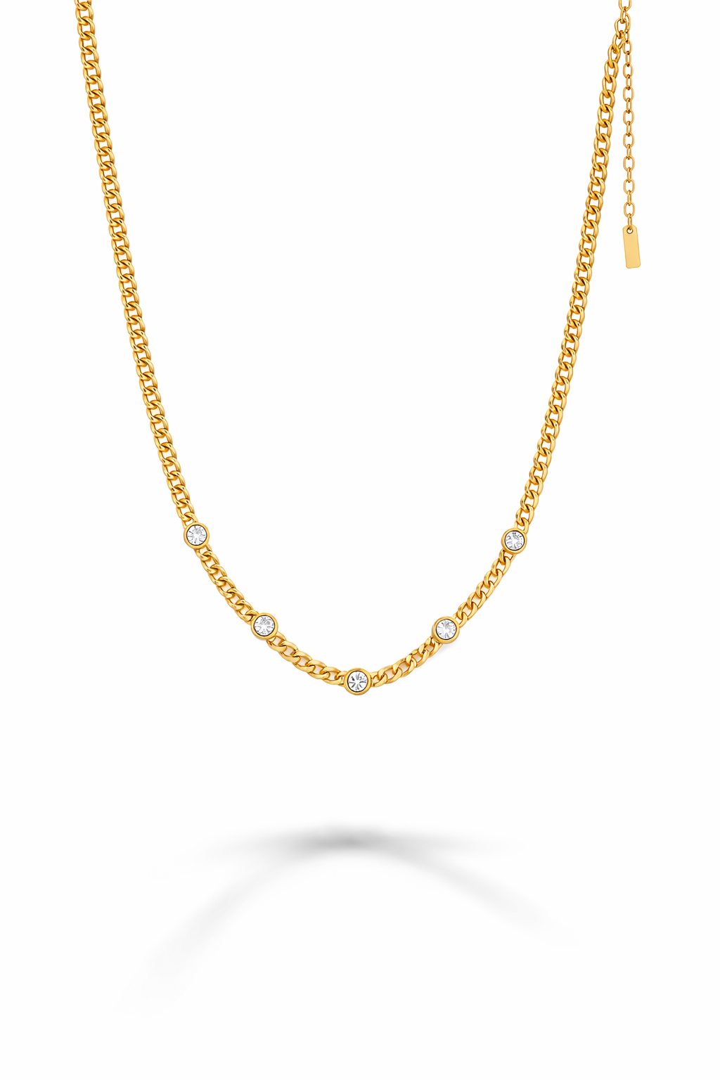 Half Tennis Necklace