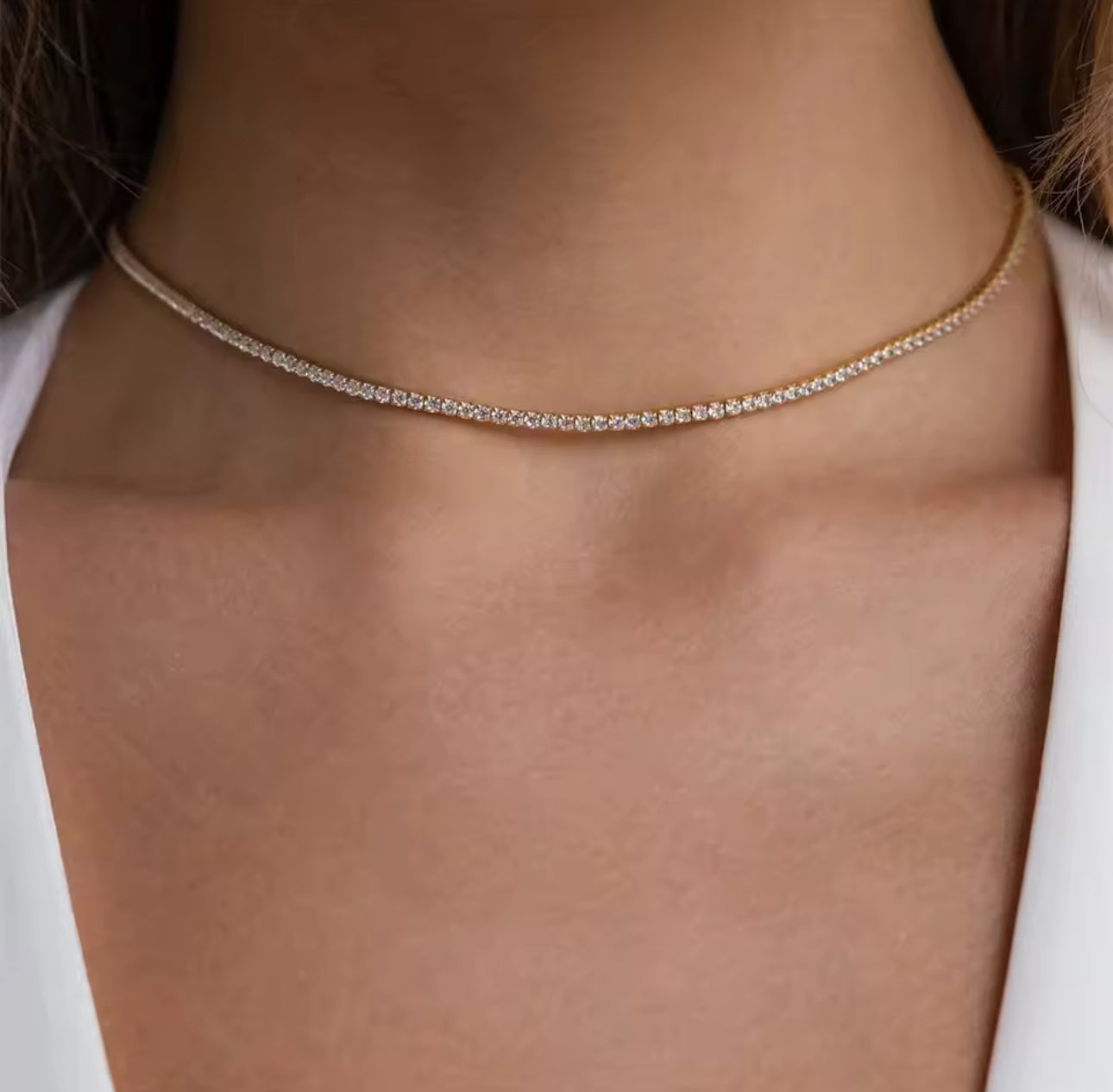 Petite Tennis Necklace