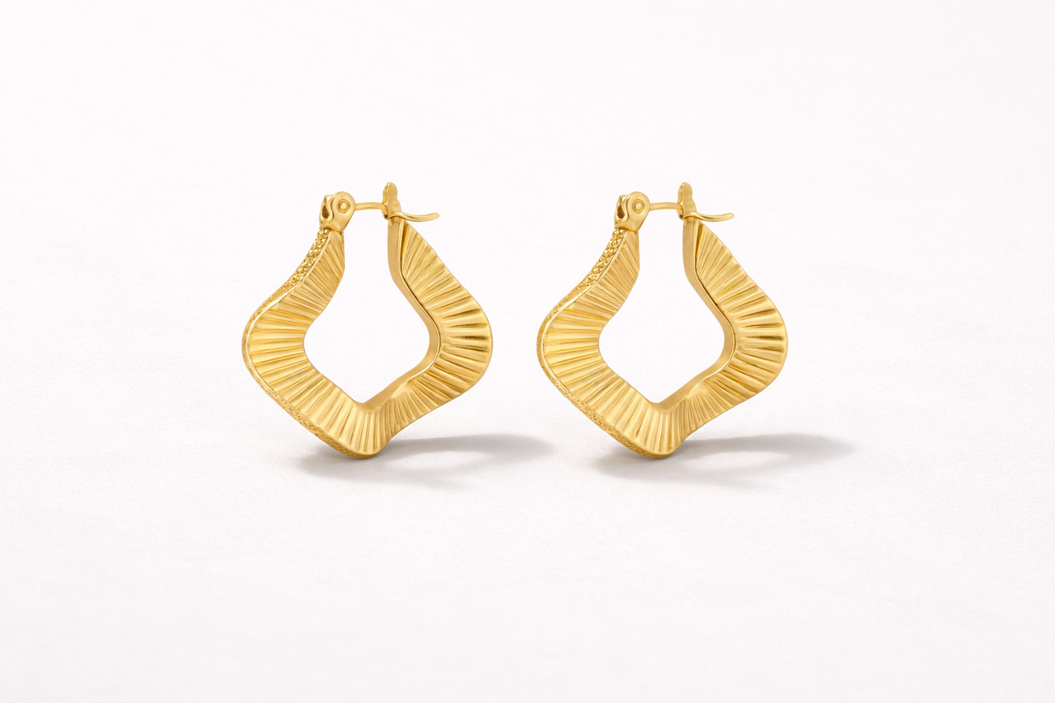 Luxe Ripple Hoops
