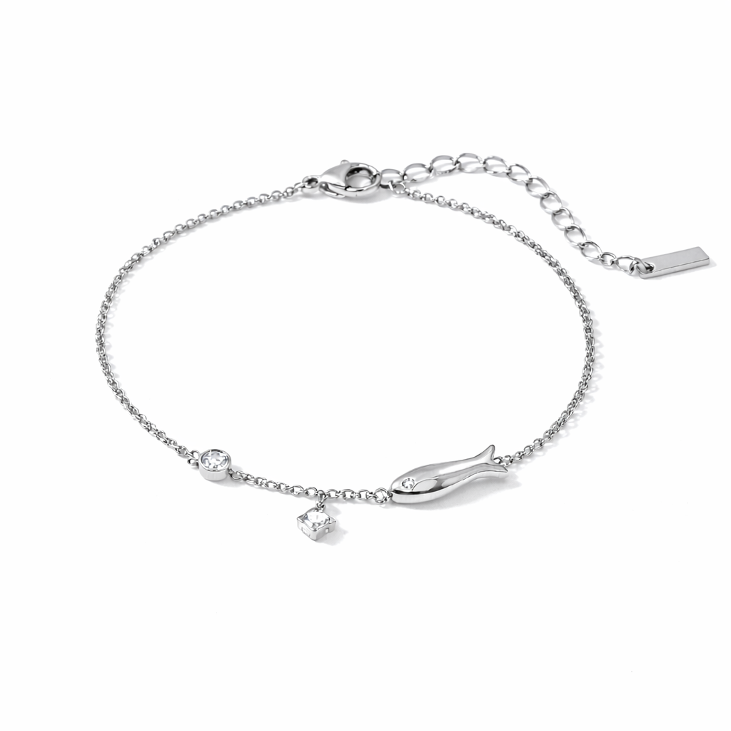Ocean Diamanté Charm Bracelet