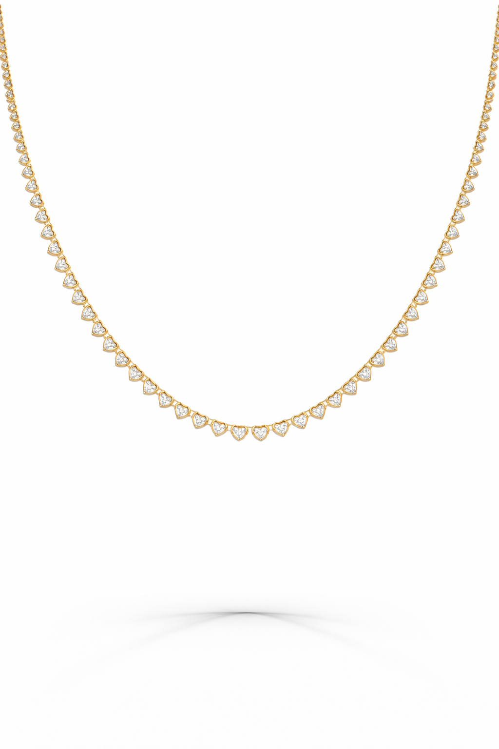 Heart Tennis Necklace