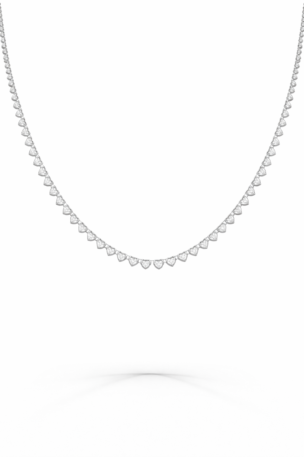Heart Tennis Necklace
