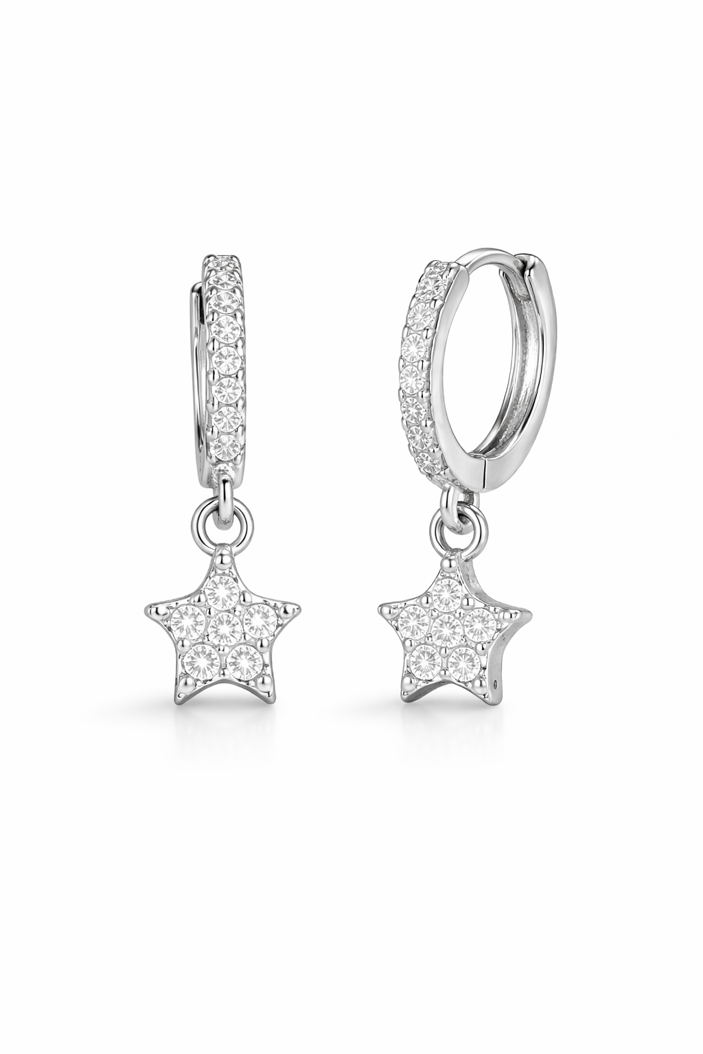 Star Drop Hoops