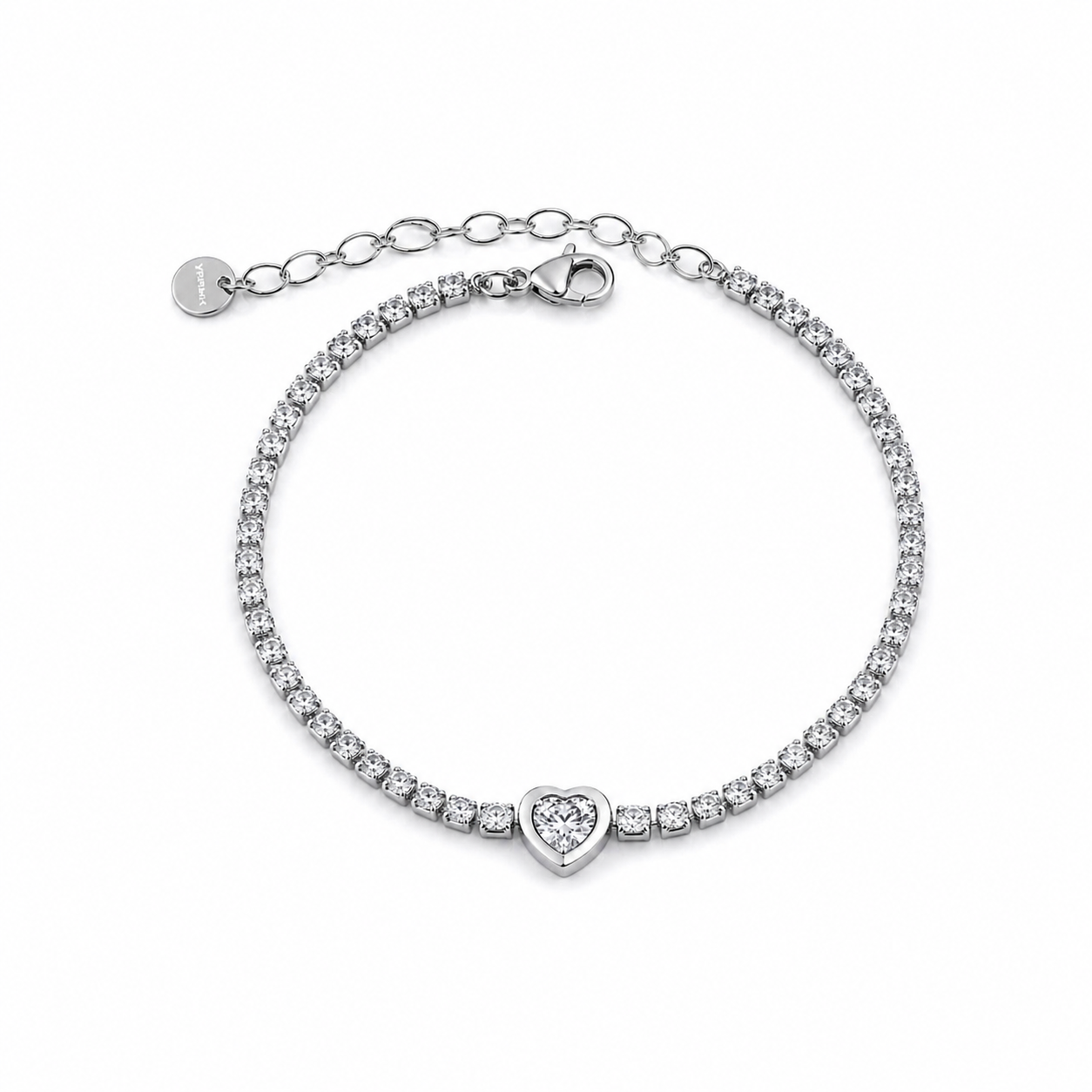Tennis Heart Bracelet