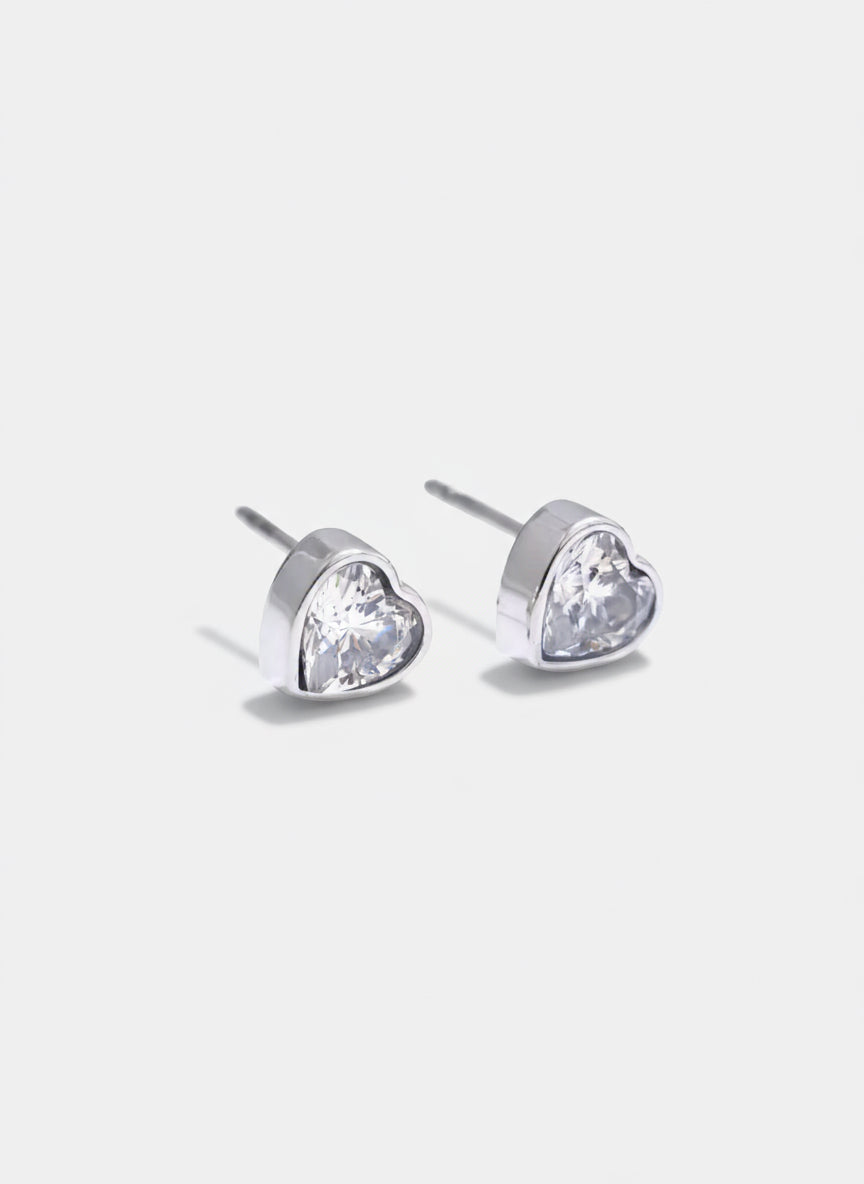Petite Heart Studs